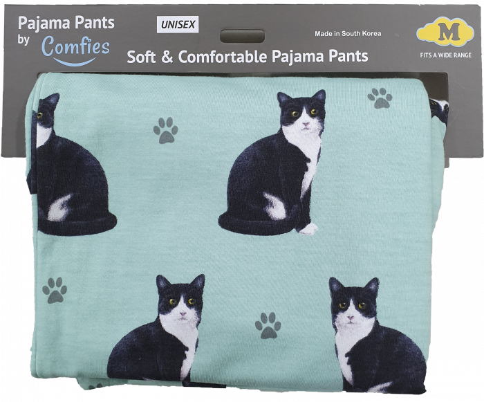 Black & White Cat Pajama Pants