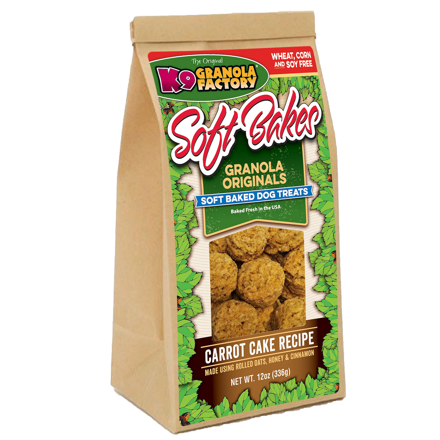 K9 Granola Factory Soft Bakes Dog Treats (Carrot Cake Recipe)