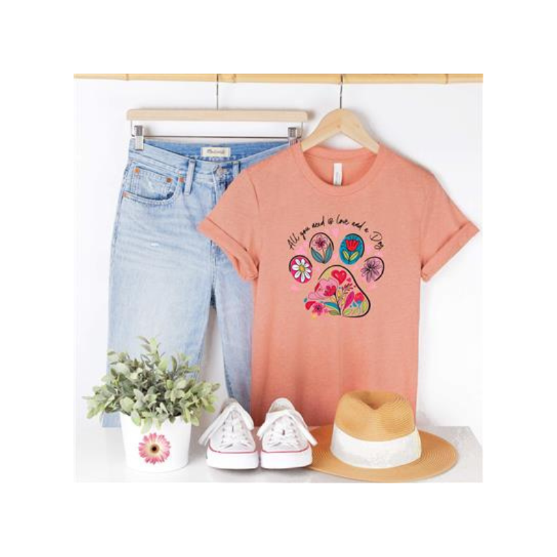All You Need is Love and a Dog Short-Sleeve Tee