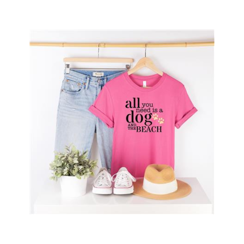 All You Need is a Dog and the Beach Short-Sleeve Tee