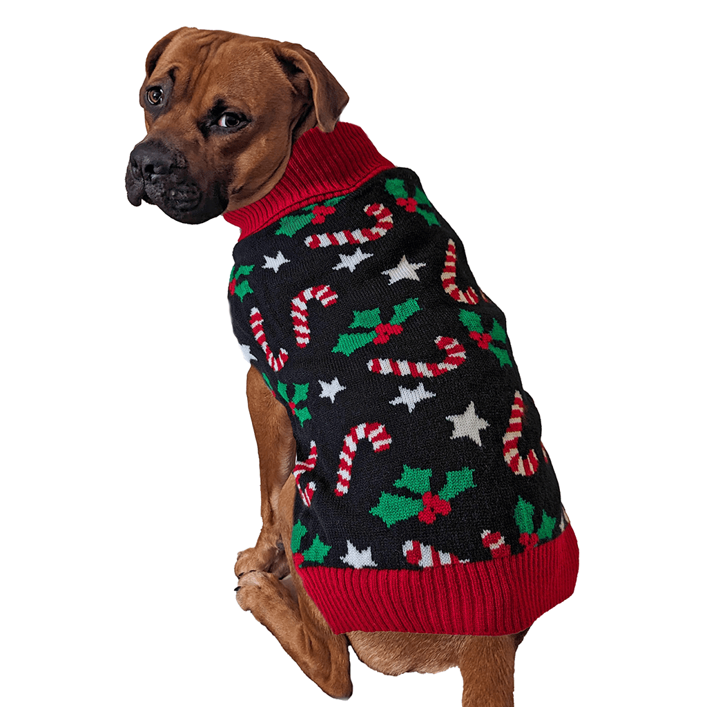 Fashion Pet Candy Cane Dog Sweater