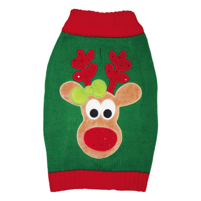Fashion Pet Reindeer Dog Sweater