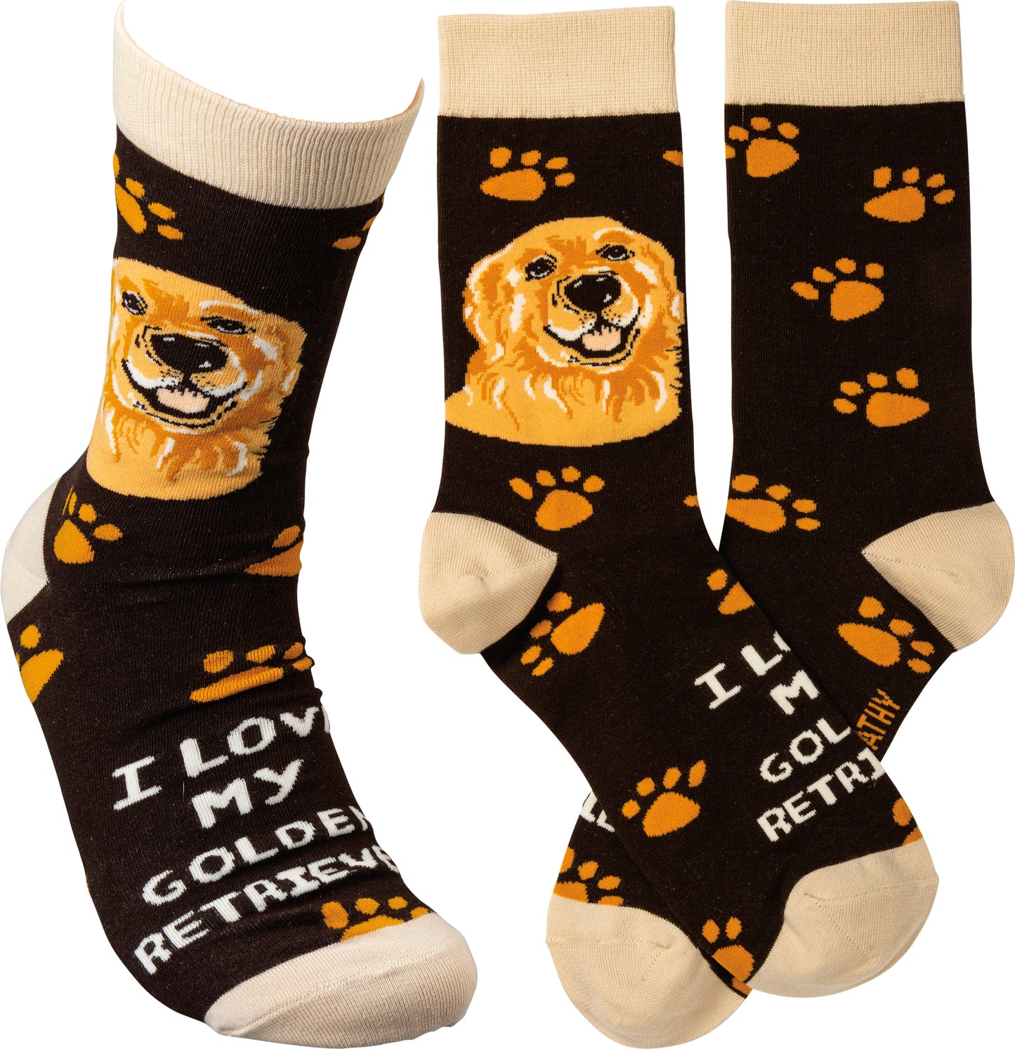 I Love My Golden Retriever Socks