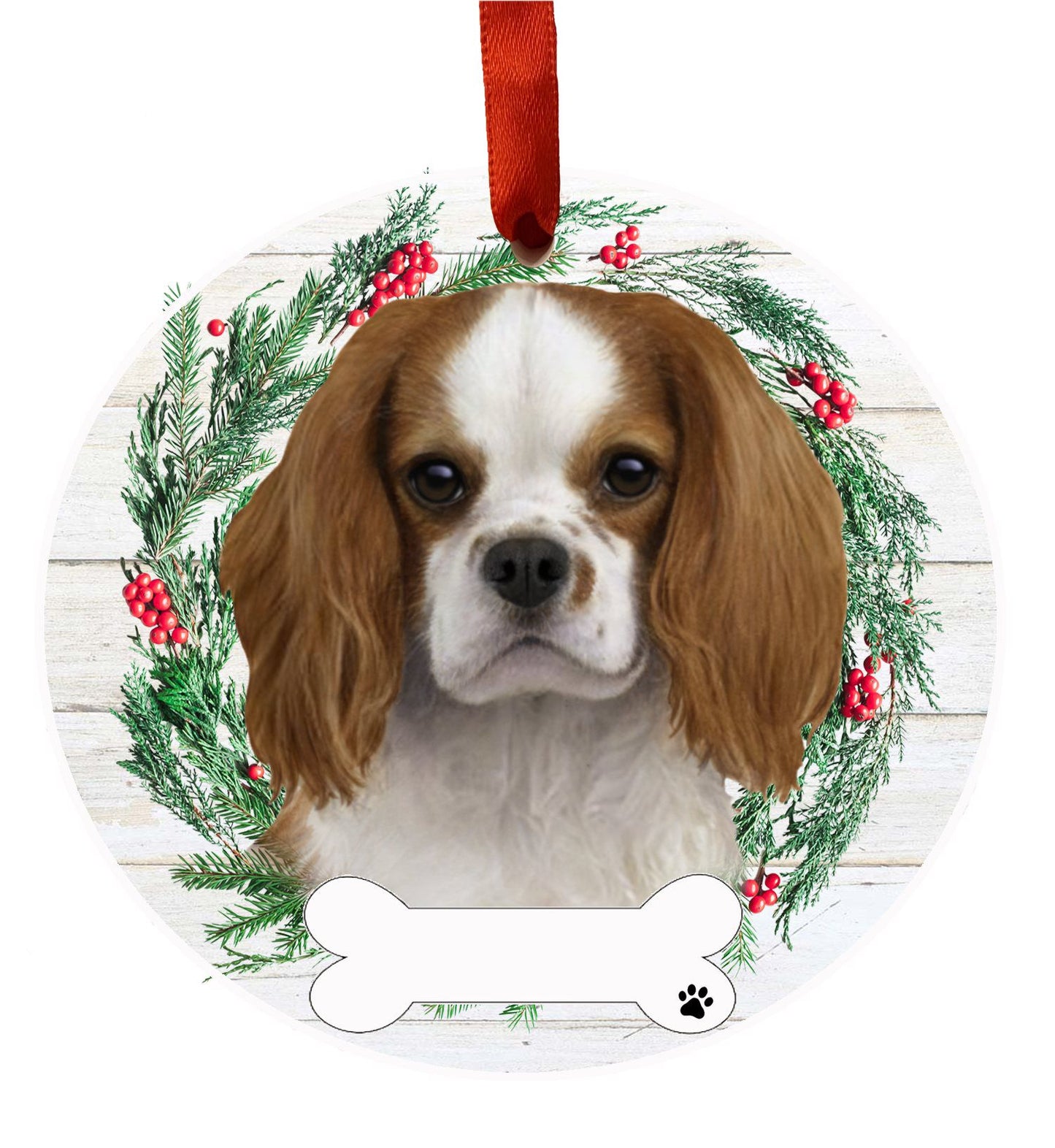 King Charles Cavalier Ceramic Christmas Ornament