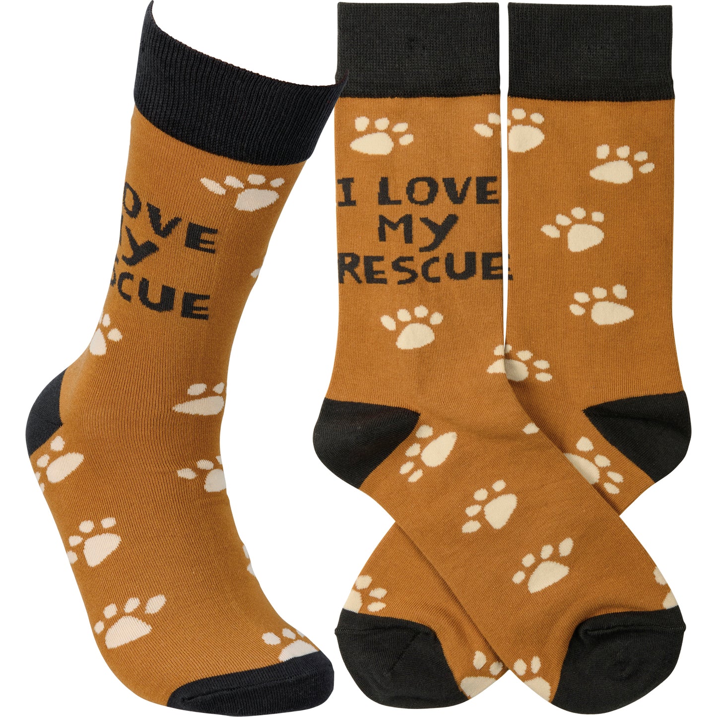 I Love My Rescue Socks