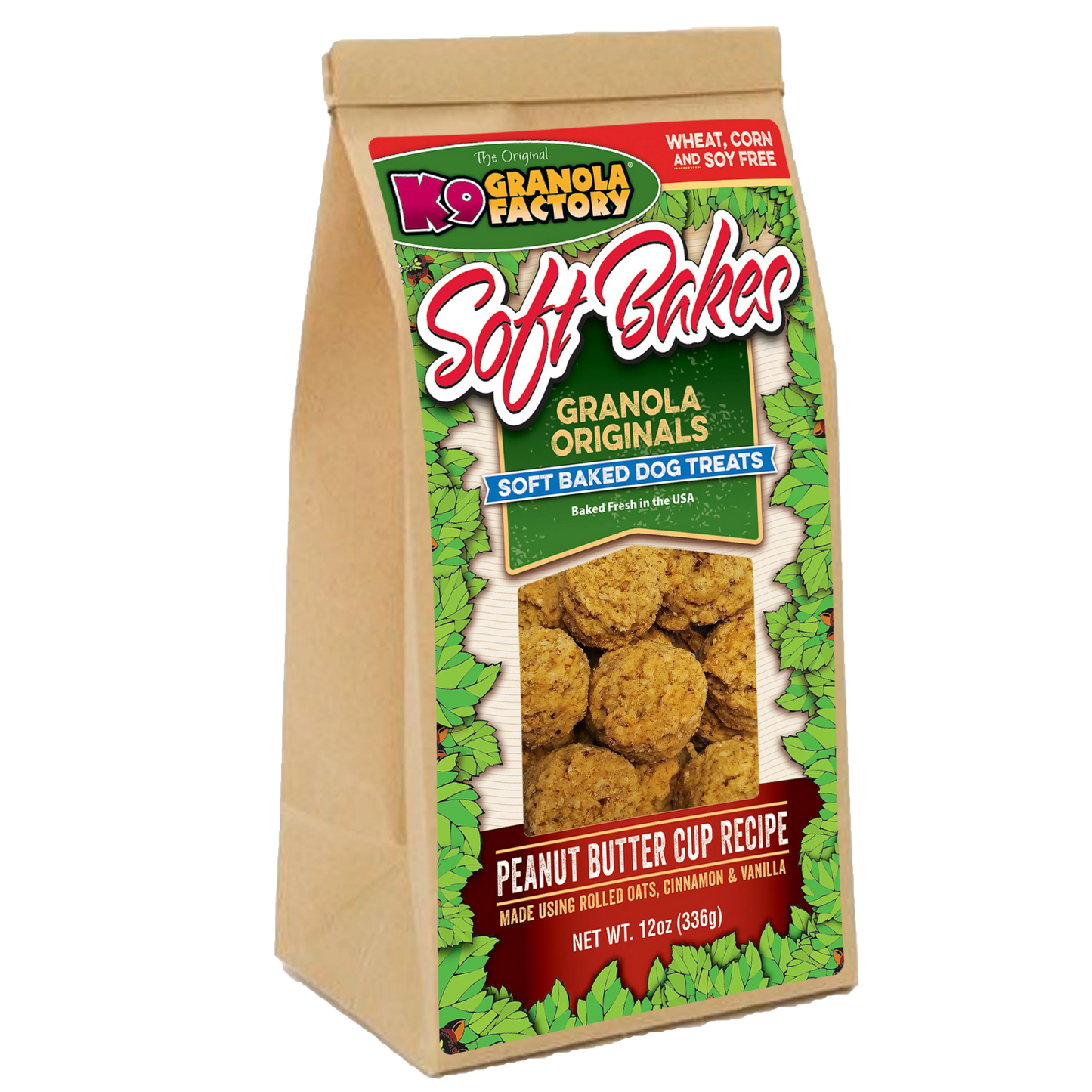 K9 Granola Factory Soft Bakes Dog Treats (Peanut Butter Cup Recipe)