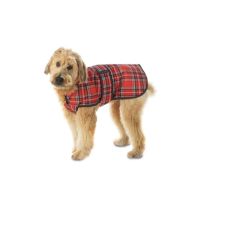 Petrageous Kodiak Dog Coat Red Plaid (Waterproof)