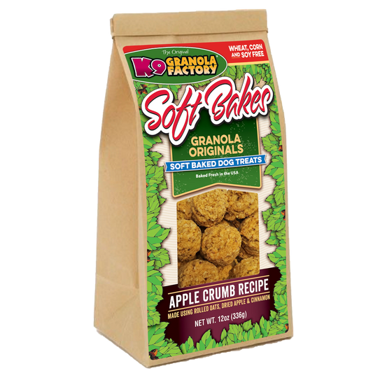 Dog Treats  - K9 Granola Factory Soft Bakes (Apple Crumb Recipe)