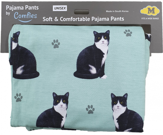 Black & White Cat Pajama Bottom