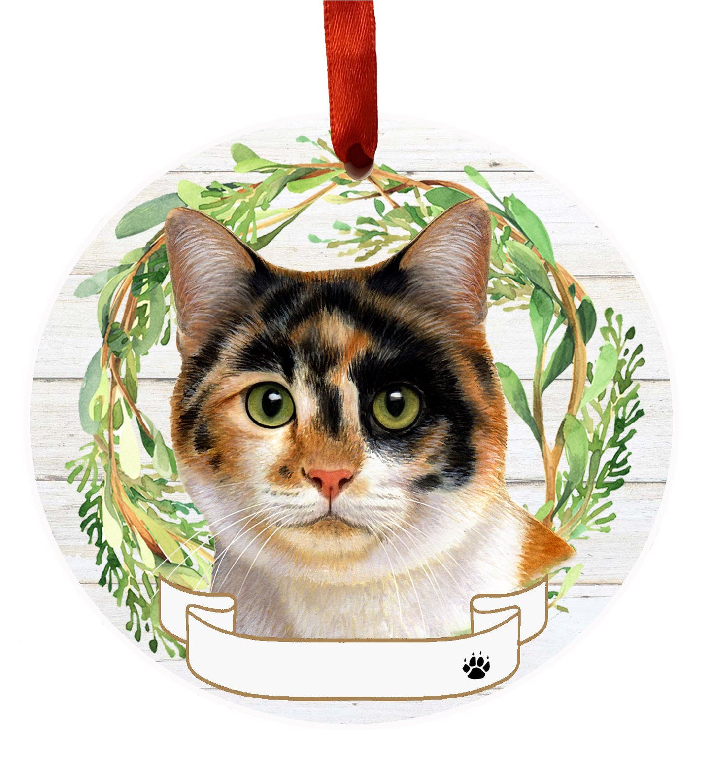 Ceramic Ornament - Calico Cat