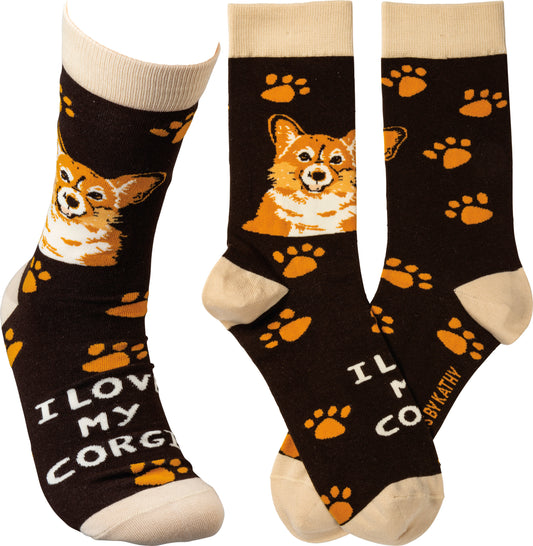 Socks - I Love My Corgi