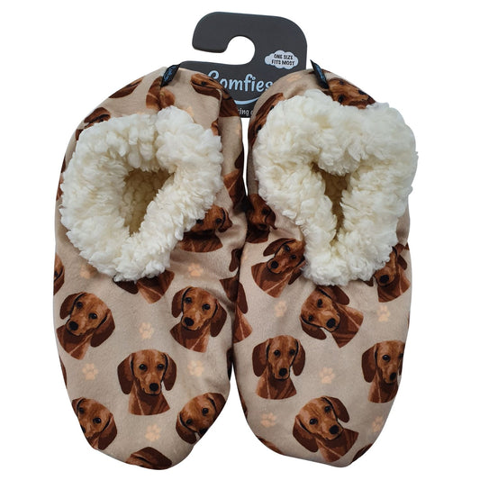 Slippers - Dachshund (Red)