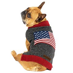 Dog Sweater - Eddie Bauer American Flag