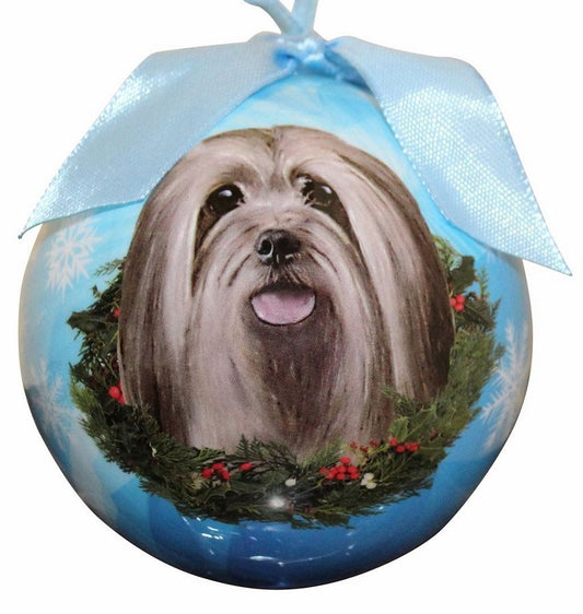 Christmas Ball - Lhasa Apso