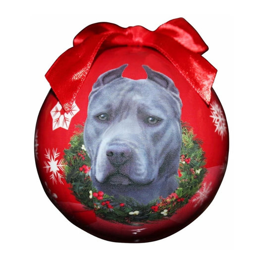 Christmas Ball - Pit Bull (Blue)