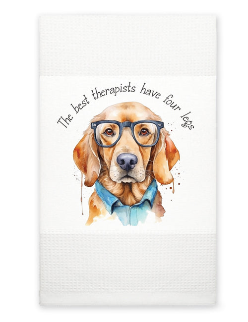 Kitchen Towel - The Best Therapists Have Four Paws