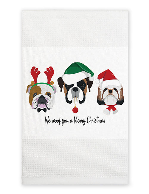 Kitchen Towel - We Woof You a Merry Christmas